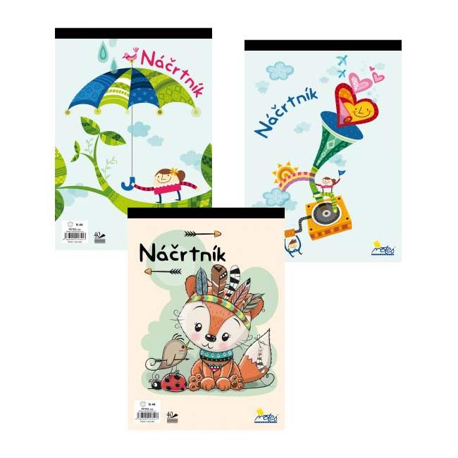 [XX000615] Skizzenbuch N44 A4 40 Blatt