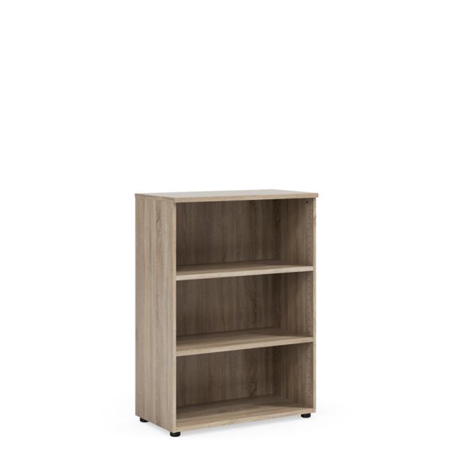 [LZ002854] BASIC Regalsystem, offen, 80 x 40 x 111,7 cm, Sonoma-Eiche
