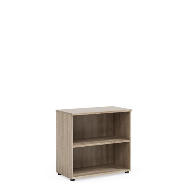 [LZ002864] BASIC Regalsystem, offen, 80 x 40 x 76,5 cm, Sonoma-Eiche