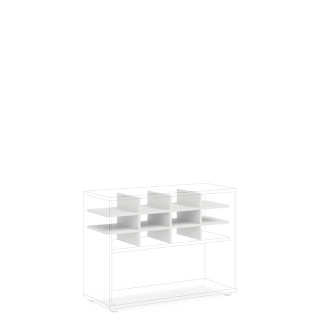 [LZ002923] BASIC Nischenfach, offen, 96,2 x 35,3 x 32,7 cm, weiß