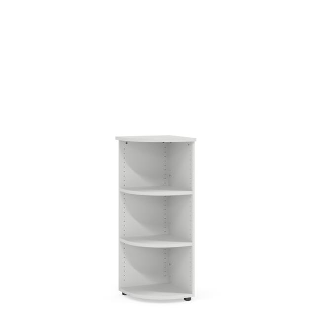 [LZ003063] Eckregal BASIC, offen, 40 x 40 x 111,7 cm, weiß