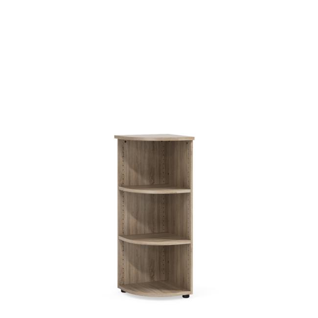 [LZ003064] BASIC Eckregal, offen, 40 x 40 x 111,7 cm, Sonoma-Eiche