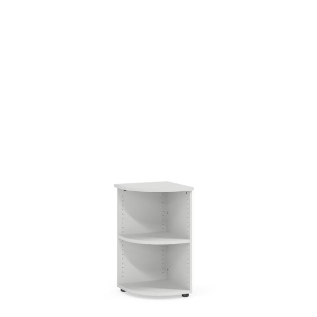 Eckregal BASIC, offen, 40 x 40 x 76,5 cm, weiß