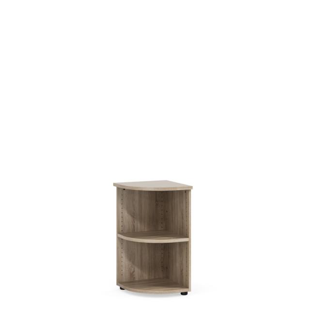 Eckregal BASIC, offen, 40 x 40 x 76,5 cm, Sonoma-Eiche