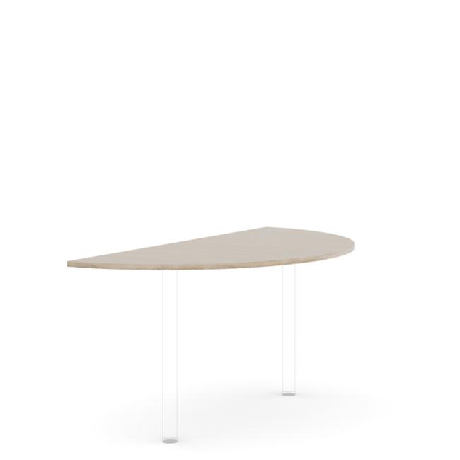 Beistelltisch ohne Beine, Modell BASIC, 160 x 2,2 x 80 cm, Sonoma-Eiche