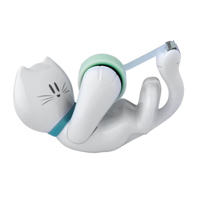 Scotch Kitty Klebebandabroller + 1 Scotch Magic Pack, 19 mm × 8,89 m, 1 Rolle