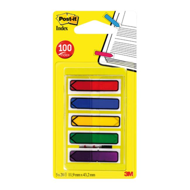Post-it® Indexpfeil-Lesezeichen 11,9 x 43,2 mm, 5 x 20 l