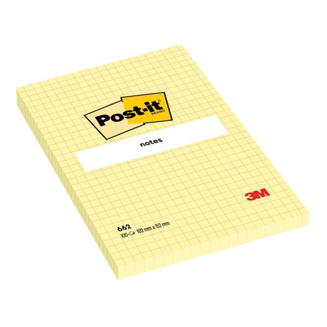 Post-it® Haftnotiz 102x152 mm, gelbes Quadrat