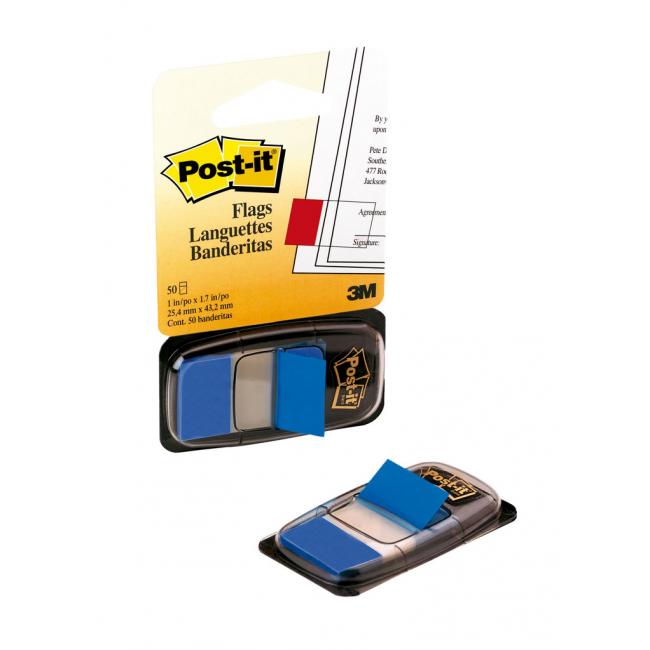 [MM068020] Lesezeichen Post-it Index breit 25,4 x 43,2 blau