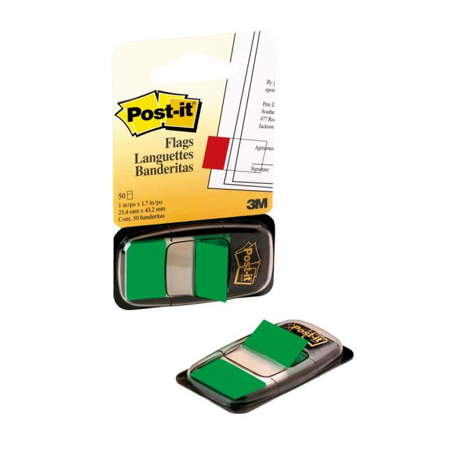 [MM068030] Lesezeichen Post-it Index breit 25,4 x 43,2 mm grün