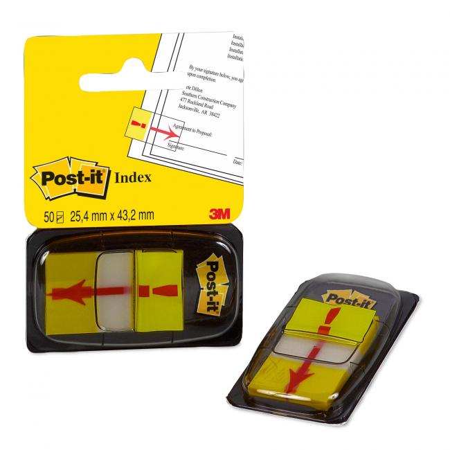 [MM068032] Post-it Index-Lesezeichen Breit 25,4x43,2 'Ausrufezeichen'