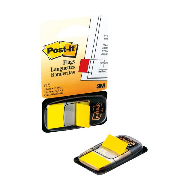 [MM068050] Post-it Index Lesezeichen, breit 25,4 x 43,2 mm, gelb