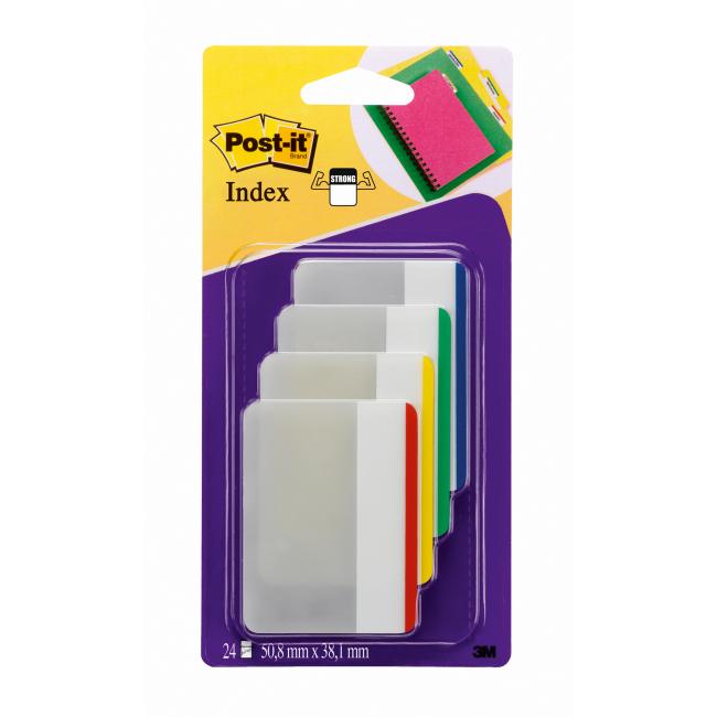 Post-it Index starke breite klassische Farben 50,8 x 38 mm