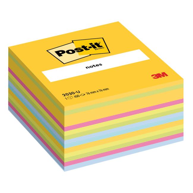 Post-it®-Zettel, 76 x 76 mm, verschiedene Farben
