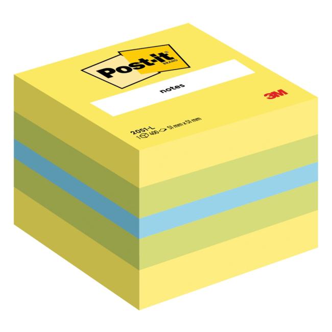 Post-it®-Zettel, 51 x 51 mm, Mini, verschiedene Farben
