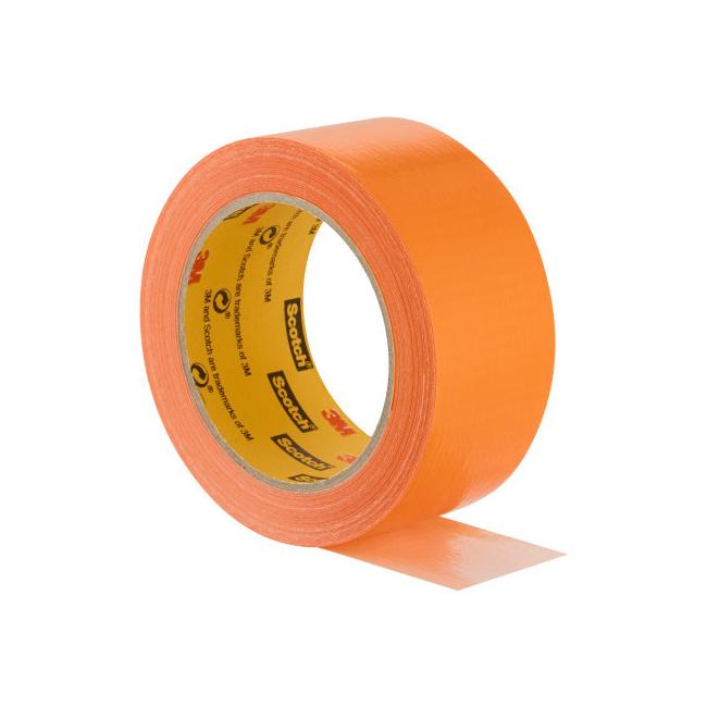 Scotch Reparaturklebeband, gut sichtbar, 25 m x 48 mm, orangefarbenes Gewebeband für allgemeine Reparaturen, die gut sichtbar sein müssen.