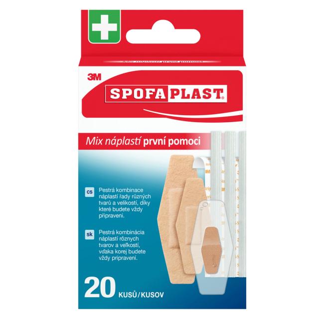3M Spofaplast Erste-Hilfe-Pflaster 607, gemischt, 20 Stück