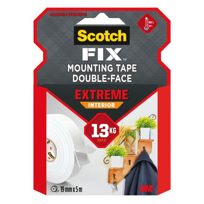 Scotch Montageband für den Innenbereich, extra stark, 19 mm x 5 m