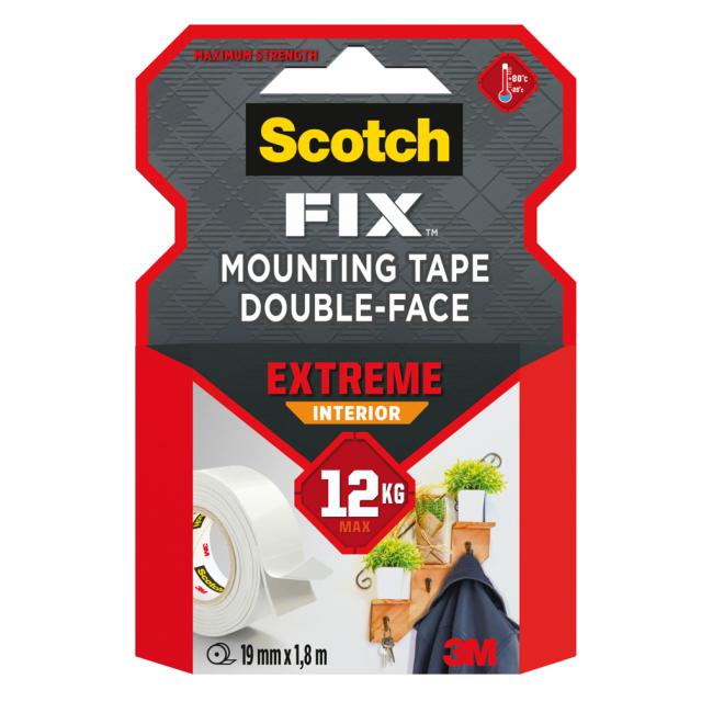 Scotch Montageband für den Innenbereich, extra stark, 19 mm x 1,8 m