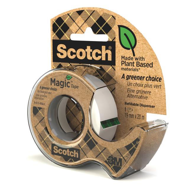 Scotch Magic unsichtbares, beschreibbares Klebeband 900 19 mm x 20 m mit Abroller