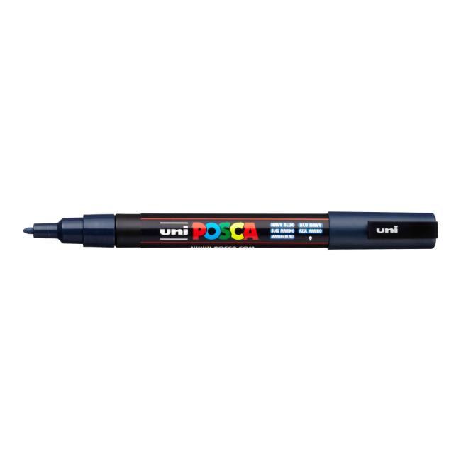 Uni POSCA PC-3M Marker marineblau