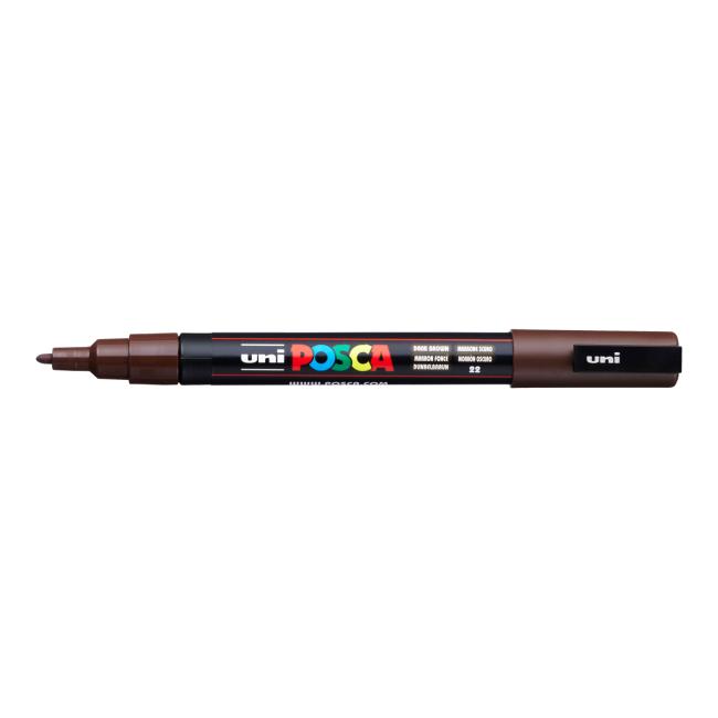 Uni POSCA PC-3M Marker, dunkelbraun