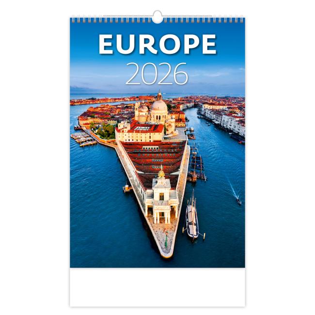 Wandkalender Europa 31,5 x 45 cm 2026