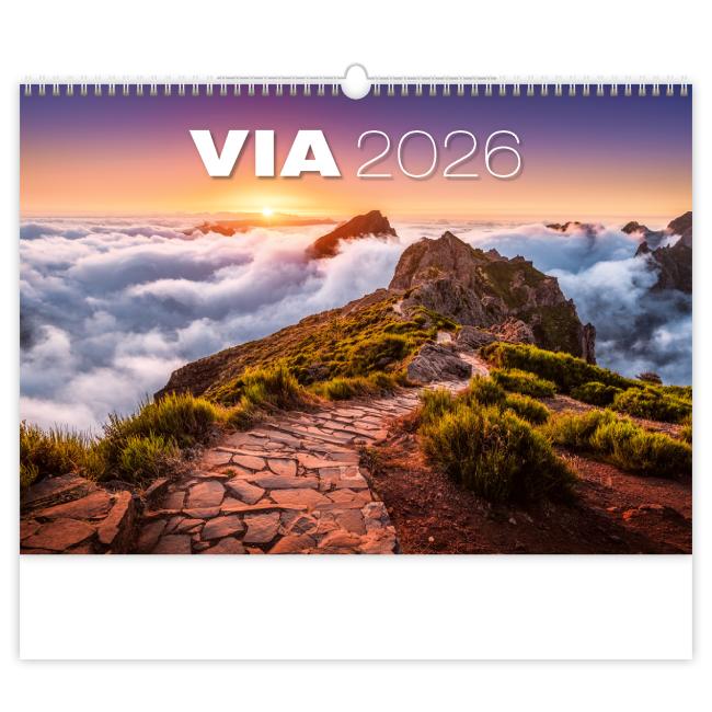 [N133] Wandkalender Via 45 x 31,5 cm 2026
