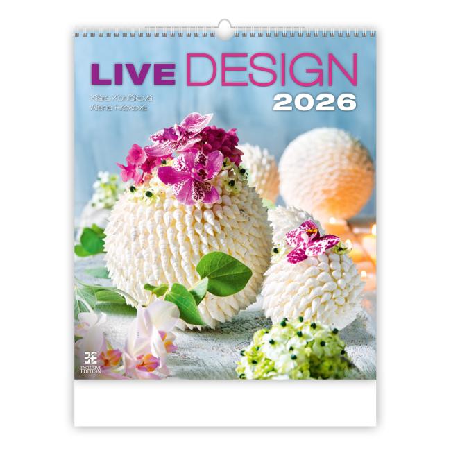 Wandkalender Live Design 45 x 52 cm 2026