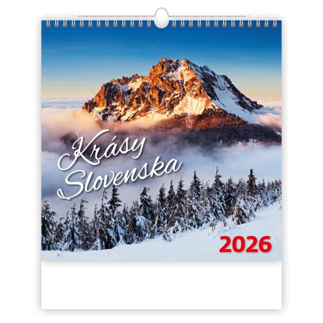 Wandkalender mit den schönsten Seiten der Slowakei, 30 x 30 cm, 2026