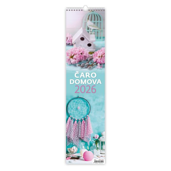 Wandkalender „Der Charme des Zuhauses“ – Krawatte, 12 x 48 cm, 2026