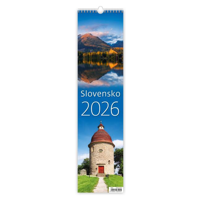 Wandkalender Slowakei - 12 x 48 cm 2026