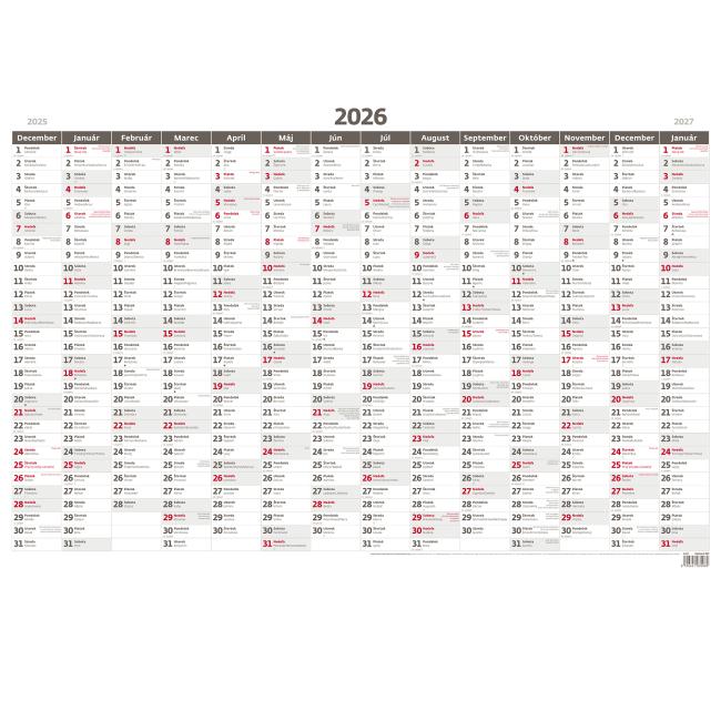 [N341] Jahresplanungskarte A1 88 x 64 cm ohne Abbildung