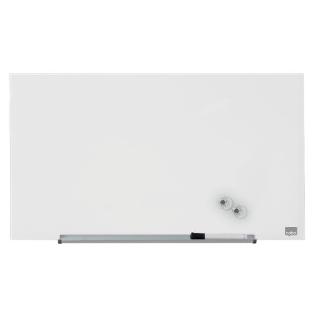 Glasplatte Nobo Diamond weiß 680x380 mm