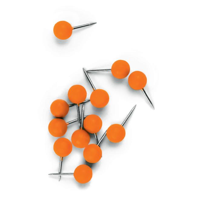 NOBO runde Sicherheitsnadeln 6 mm orange 100 Stück