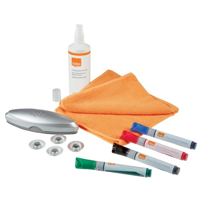 [NB905330] Nobo Glas-Whiteboard-Starterset