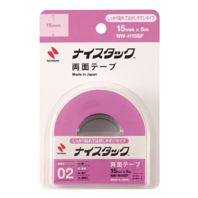 [NI000215] Doppelseitiges Klebeband NICHIBAN 15 mm x 5 m für Glas und Metalle, repositionierbar