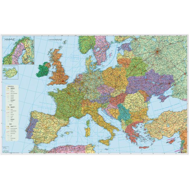[NM047407] Karte von Europa – Straßennetz