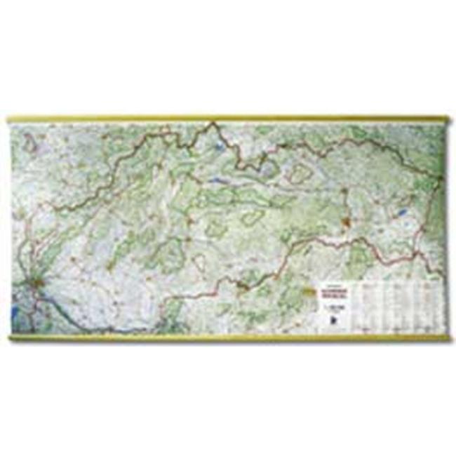 Straßenkarte der Slowakei 1200x900 mm
