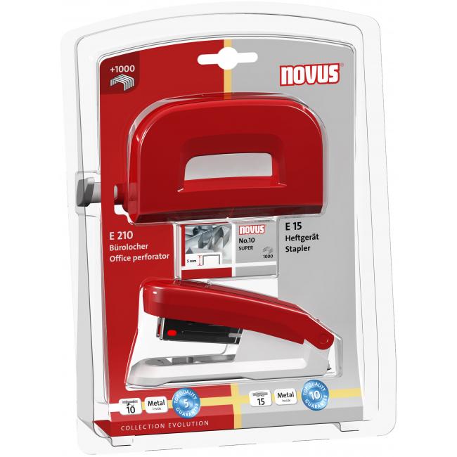 Novus EVOLUTION E 15/E 210 Kollektionsset rot/grau
