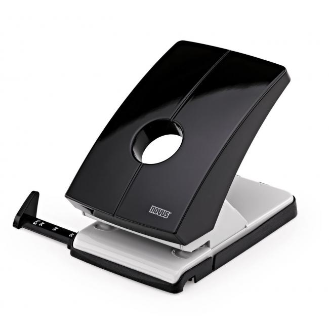 Großvolumiger Locher Novus B 240 schwarz/grau