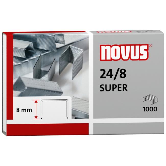 Novus 24/8 SUPER Büroklammern • 1000 Stück