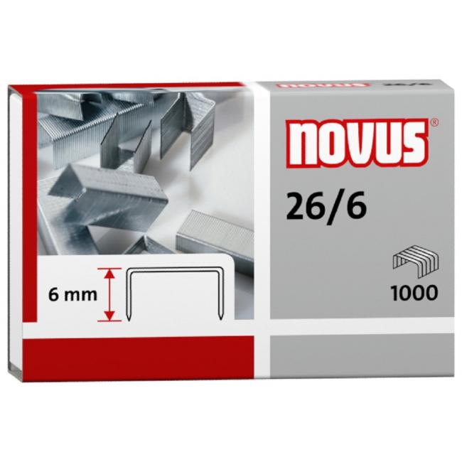 [NO400056] Novus Heftklammern 26/6 • 1000 Stück