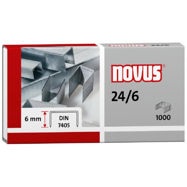 [NO400158] Novus Büroklammern 24/6 DIN • 1000 Stück