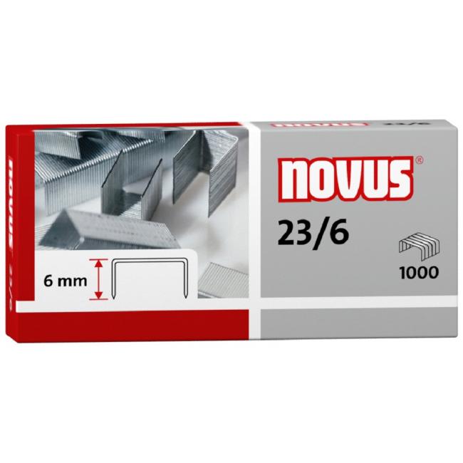 [NO420039] Novus Heftklammern 23/6 • 1000 Stück
