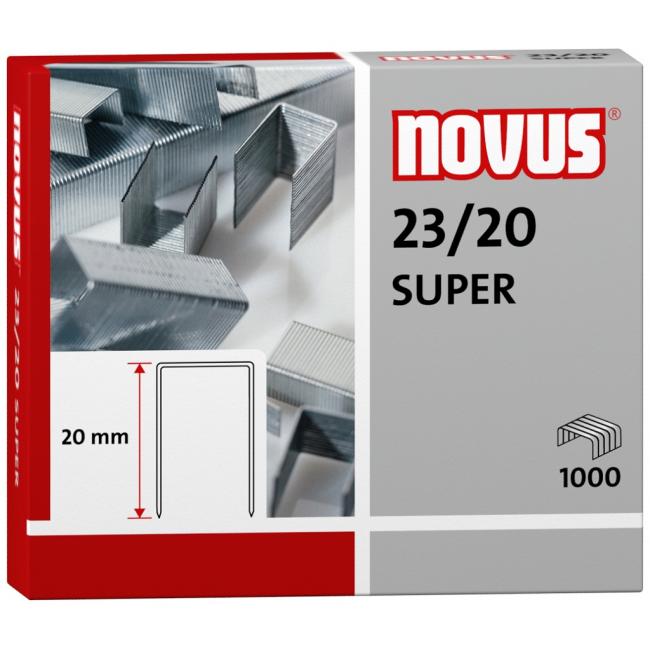 Novus 23/20 SUPER Büroklammern • 1000 Stück