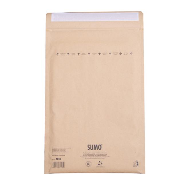 [OB001516] Luftpolsterumschläge aus Recyclingmaterial SUMO 23,5 x 34 cm braun