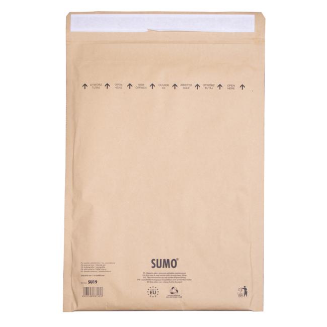 [OB001519] Luftpolsterumschläge aus Recyclingmaterial SUMO 31,5 x 44,5 cm braun