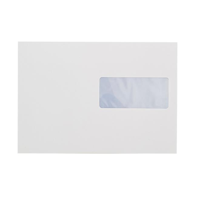[OB065032] C5 ELCO Versandtaschen mit Klebeband, Sichtfenster rechts, 500 Stück.