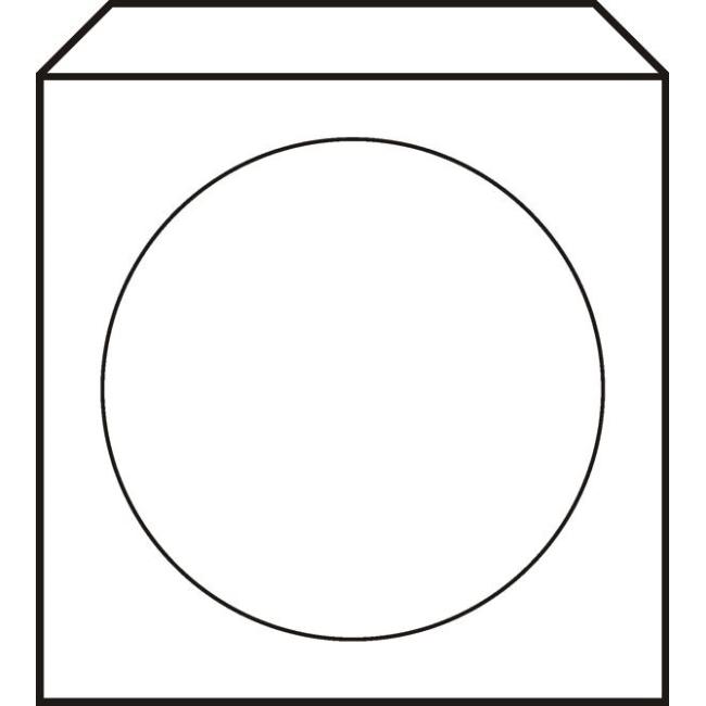 [OB201070] CD-Hüllen 125x125 mm mit Sichtfenster, 100 Stück